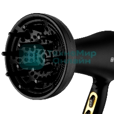 Фен BRAYER BR3010 черный/золотистый, 2200 Вт