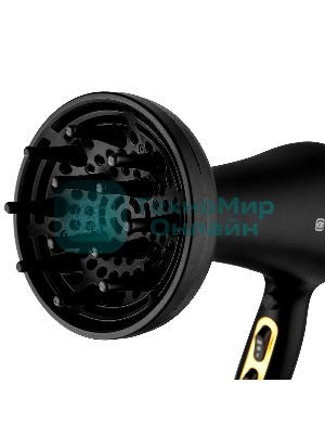 Фен BRAYER BR3010 черный/золотистый, 2200 Вт