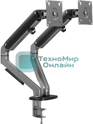 Кронштейн для мониторов Ultramounts UM735BL черный/серый 17