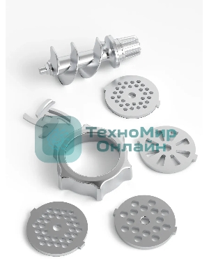 Мясорубка электрическая Candy CG-200 белый, 2000 Вт, 2.3 кг/мин, реверс, защита от перегрузки, насадки - 5