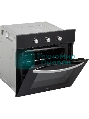 Духовой шкаф электрический Hyundai HEO 6630 BG черный, встраиваемый