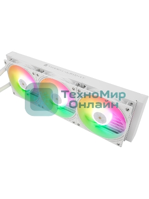 Водяное охлаждение для процессора Water Cooling System Thermalright Frozen Warframe 360 Ultra White Argb (360мм, White, ARGb/Fans: 3x120мм, 70.84CFM, 29.8dBA, 2000RPM/Pump height 60мм, 23dBA, 3000RPM, Rad thickness 27mm/S: 1200, 1700, 1851, 2011, 2066, 115X, AM5, AM4)