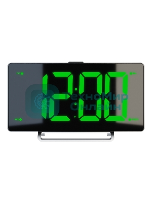 Радиочасы Soundmax SM-1561U (черный с зеленым)