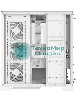 Компьютерный корпус XPG INVADER X WHITE (INVADERXMT-WHCWW) Mid-Tower Gaming ATX PC Case with Panoramic View, Tempered Glass Panels, and RGb Lighting Black