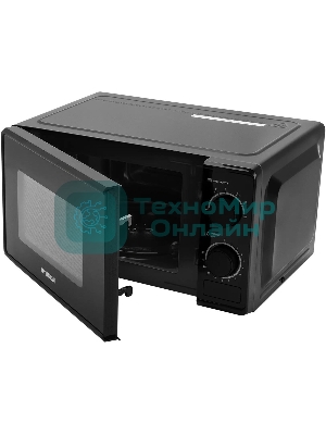 Микроволновая печь Hyundai HYM-M2096 черный, 20 л, 700 Вт, переключатели - поворотный механизм