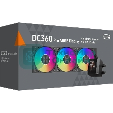 Система жидкостного охлаждения для процессора PCCooler DC360 Pro ARGB Display BK черный (DC360Pro-BKAWXY-GL)