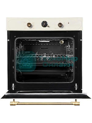 Духовой шкаф электрический встраиваемый Zigmund & Shtain E 138 X бежевый