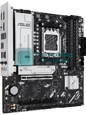 Материнская плата ASUS PRIME B850M-A WIFI, AM5, AMD B850, 4xDDR5, 4xSATA, 3xM.2, 1xPCIe 5.0 x16, 1xPCIe 4.0 x16, 1xHDMI, 2xDP, 1x2.5Gb LAN, Wi-Fi 6E, Bluetooth 5.3, 2xUSB-A 10Gbps, 2xUSB-A 5Gbps, 4xUSB-A 2.0, 3x3.5 мм, 7.1, mATX