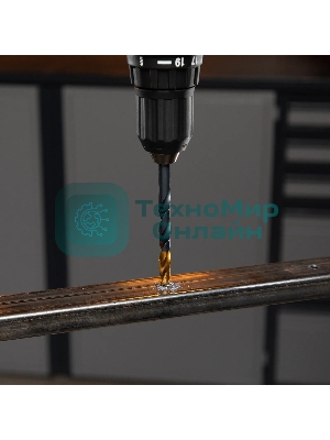 Набор сверл по металлу Denzel 1-13 мм, HSS-Tin, Golden Tip, 25 шт