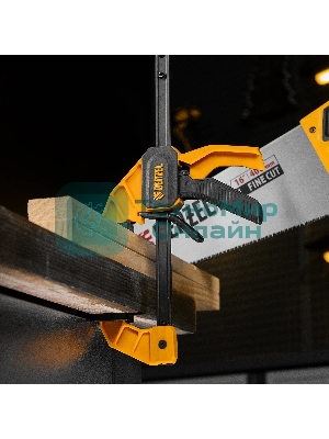 Струбцина Denzel F-образная, быстрозажимная, 150 х 55 мм, усиленный нейлоновый корпус