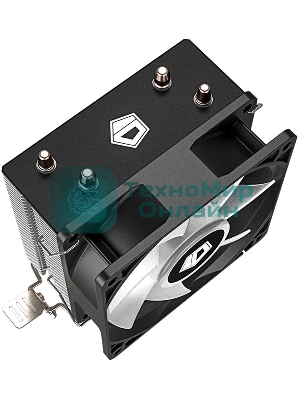 Кулер для процессора ID-COOLING SE-902X-B LGA1851/1700/1200/115X/AM5/AM4 (30шт/кор, TDP 100W, PWM, 2 тепл.трубки прямого контакта, Blue LED FAN 92мм) RET