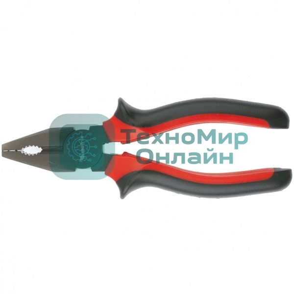 Плоскогубцы Matrix черный Nickel 200 мм, комбинированные, двухкомпонентные рукоятки