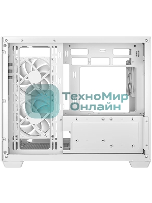 Компьютерный корпус Deepcool CG330 3F WH без БП, боковое окно (панорама), 3x120мм ARGB PWM вентилятора, белый, mATX (R-CG330-BKNGM3-G)