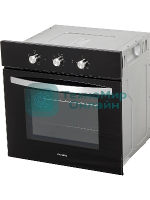 Духовой шкаф электрический Hyundai HEO 6630 BG черный, встраиваемый