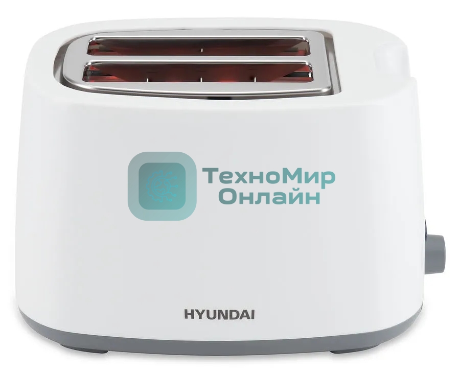 Тостер Hyundai HYT-2301 800 Вт, белый/серый