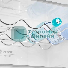 Холодильник Maunfeld MFF200NFWE белый, двухкамерный 271/106л морозилка снизу, No Frost