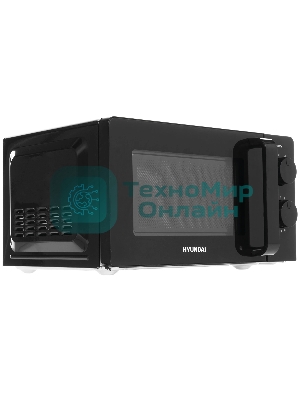 Микроволновая печь Hyundai HYM-M2039 черный, 20 л, 700 Вт, переключатели - поворотный механизм