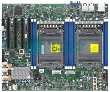 Материнская плата серверная Supermicro X12DPL-I6-B, сокет LGA4189, Intel C621A, DDR4 ECC, 8xDDR4, 4xPCIe 4.0 x16, 2xM.2, SATA, 2xRJ-45, ASPEED AST2600, ATX