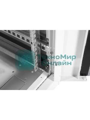 Шкаф телекоммуникационный напольный ЭКОНОМ 18U (600 × 800) дверь стекло, дверь металл