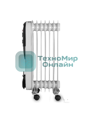 Обогреватель масляный EUROLUX ОМПТ-EU-7Н (7 секций) белый, 1500 Вт, 20 м2, термостат 67/3/18