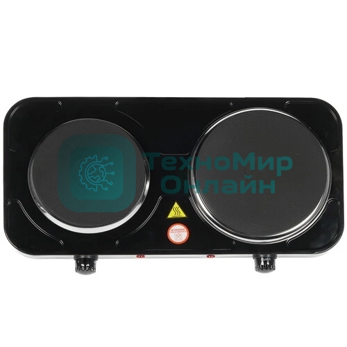 Плита настольная электрическая Energy EN-903B 2 конф., чугун, черная (158957)