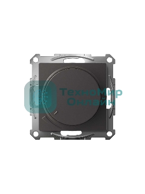 Светорегулятор (диммер) AtlasDesign повор-нажим LED RC 400Вт мех. базальт SE ATN001423