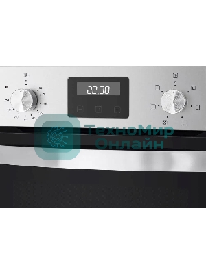 Шкаф духовой электрический Maunfeld EOEM516S, встраиваемый, 51л, дверца с 2 стеклами, нержавеющая сталь