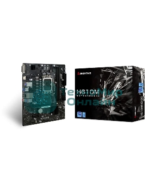 Материнская плата Biostar H610MHD D5, LGA1700, Intel H610, 2xDDR5, 4xSATA, 1xM.2, 1xPCIe 4.0 x16, 1xPCIe 3.0 x1, 1xDP, 1xHDMI, 1x1Gb LAN, 2xUSB-A 5Gbps, 4xUSB-A 2.0, 2x3.5 мм, 7.1, mATX