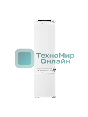 Встраиваемый холодильник Korting KSI 19547 CFNFZ белый, двухкамерный, 200/67л, морозилка снизу, No Frost