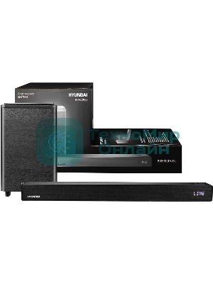 Микросистема Hyundai H-HA650 черный 150Вт FM USB BT SD/MMC/MS