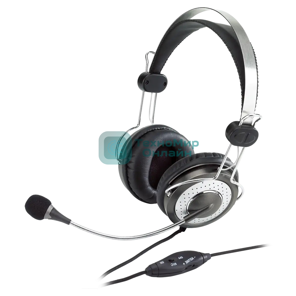 Гарнитура Genius HS-04SU черный/серый, проводная