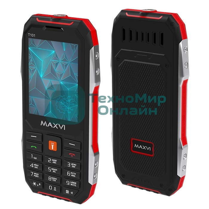 Мобильный телефон Maxvi T101 красный
