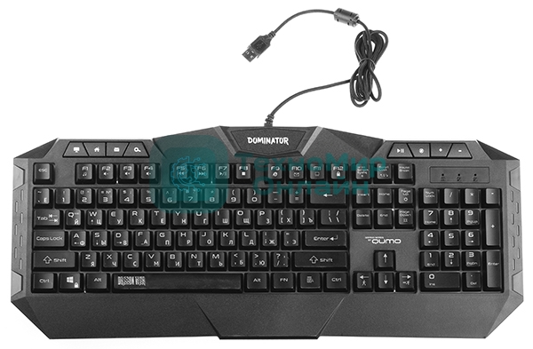Комплект клавиатура+мышь Qumo Dominator K66/M83 проводной, USB, 3200 DPI, чёрный