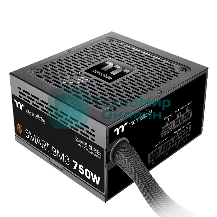 Блок питания Thermaltake Smart BM3 (PS-SPD-0750MNFABE-3), 750Вт, 80 PLUS Bronze, 120мм, модульный, черный