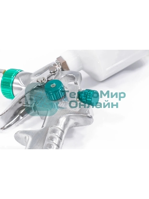 Краскопульт пневматический Stels ag 810 hvlp 57361 гравитационный сопло 0.8мм и 1мм