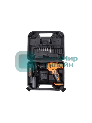 Дрель-шуруповерт аккумуляторная Вихрь ДА-14,4Л-2К 72/14/8, Аккумуляторная, 14,4В, 2 АКБ, Кейс