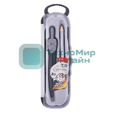 Циркуль Deli EG20804, металл, в комплекте: карандаш