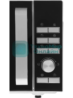 Микроволновая печь Galanz MOS-2402FDS серебристый/черный, 20 л, 800 Вт, переключатели - кнопки, поворотный механизм