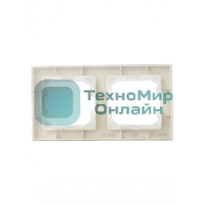 Рамка 2-местная IEK BRITE РУ-2-БрКр-44 IP44 бежевый