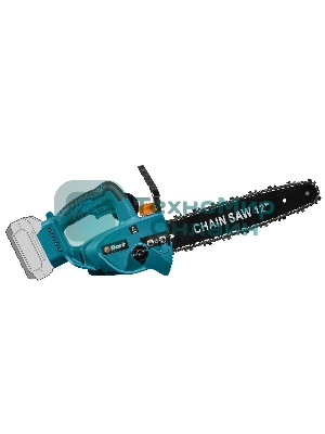 Цепная пила аккумуляторная Bort BKS-2112 18В Li-Ion, Makita 18V LXT, шина 305мм, Бесщеточный, Шаг цепи, дюйм 3/8, холостого хода, об/мин 0-3 400, вес 2 кг, БЕЗ АКБ И ЗУ [93418422]