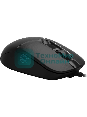 Мышь проводная A4Tech Fstyler FM12S черный, 1200 dpi, USB, кнопки - 3