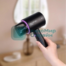 Фен Galaxy Line GL 4346 черный, 1400 Вт, компактный