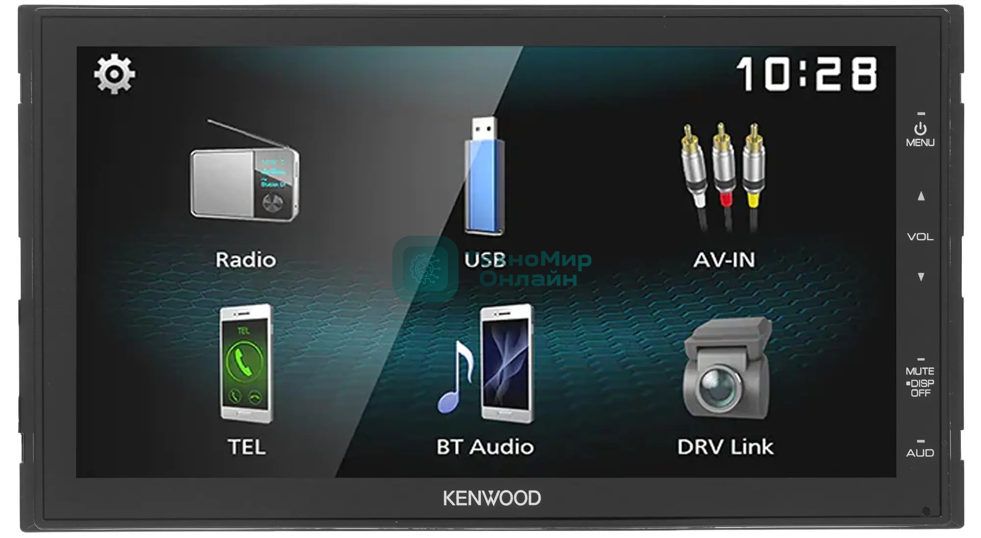 Автомагнитола Kenwood DMX1025BT, 2 DIN, 6.8
