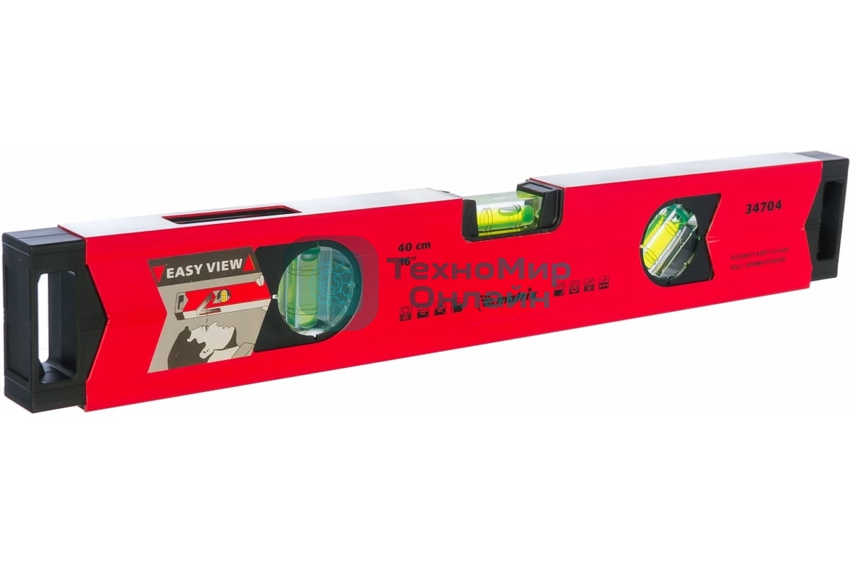 Уровень Matrix 400мм 0.5мм/м 3 глазка