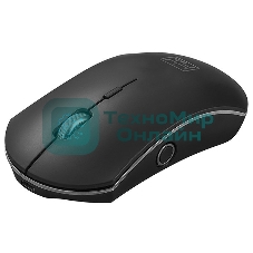 Мышь беспроводная Qumo Office Luna M74 черный, 1600 dpi, радиоканал, USB, кнопки - 6