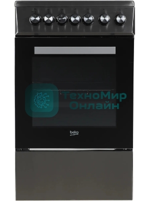 Плита электрическая Beko FSS57100GX серебристый, конфорок 4 шт, духовка 60 л, 50 см x 85 см x 60 см