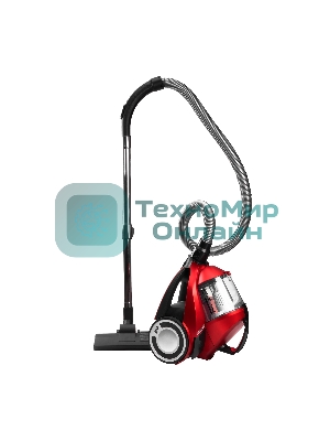 Пылесос Galaxy Line GL 6224 красный/черный, 300/2400 Вт, уборка сухая, пылесборник контейнер 2 л