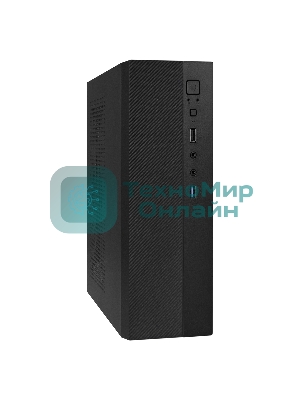 Компьютерный корпус Desktop ExeGate MI-301U-250 (mATX/mini-ITX, 1U-F250S 4см, 1хUSB+1хUSB 3.0, аудио, черный)