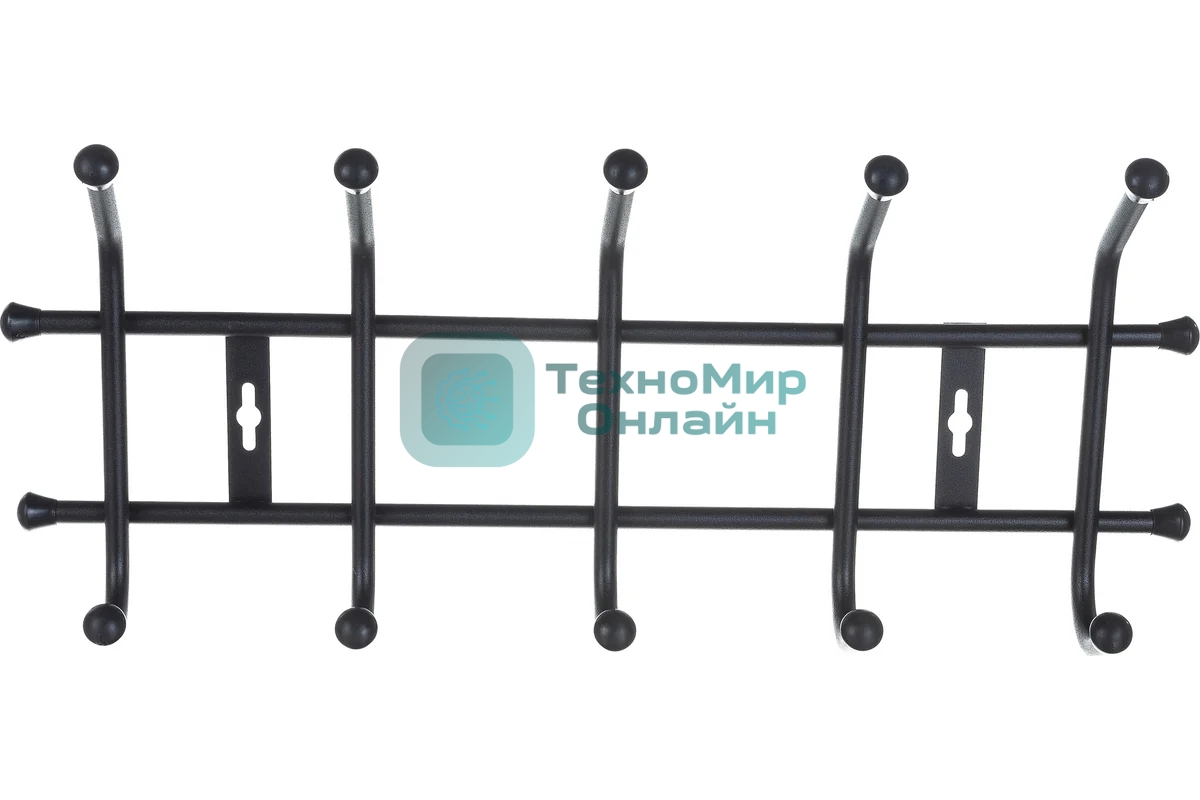 Вешалка настенная НИКА ВНТМ5/Ч черный