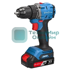 Дрель-шуруповерт DongCheng DCJZ2060, 20 В, 2 Ач, 60 Нм, бесщеточный